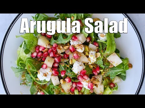 Arugula Salad with Goat Cheese and Pears | Salad Recipe