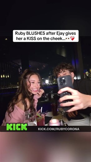 Ruby BLUSHES after Ejay gives her a KISS on the cheek…👀❤️‍🩹 #ruby #ejay #fyp