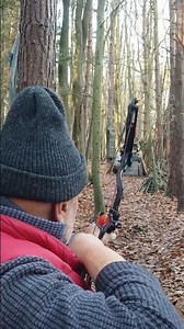 30 Yard Shot at a Tiny Green Ball - Bowtech Fuel #archery #sport #outdoors #hobby #practice #friends