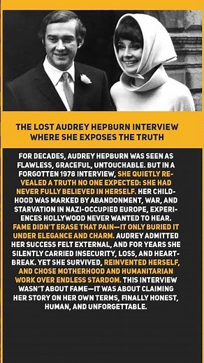 💔 The Lost Audrey Hepburn Interview Where She Exposes The Truth #shorts