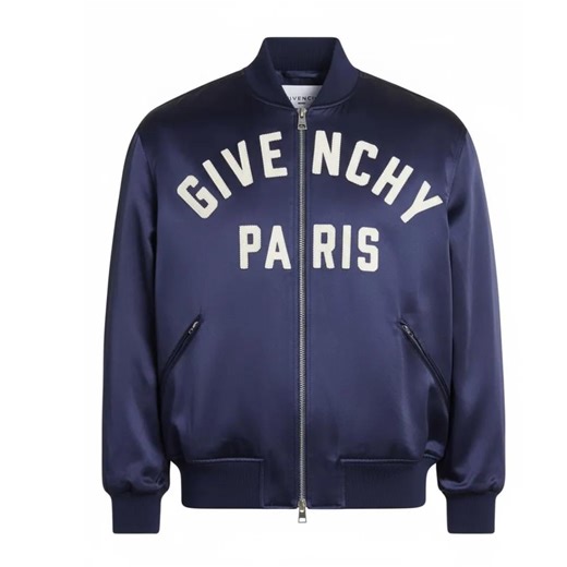 Givenchy Paris Embroidered Bomber Jacket, Black Leather and Satin Aviator Jacket, Vintage Luxury Designer Blouson, Mens Premium Jacket - Etsy Canada