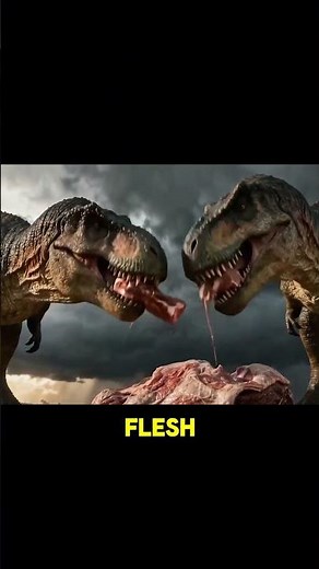 A Dead T Rex Carcass -The Scene of a Cannibal