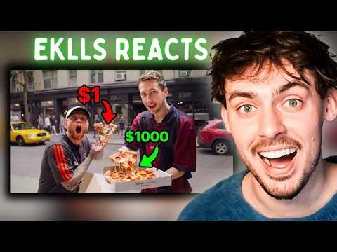 We tried $1 vs $1000 pizza in New York! (Reaction)