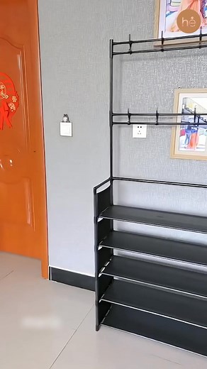 All-In-One Coat Hanger & Shoe Storage Shelf ✅ The Multi-Function Shoe and Coat Rack combines sleek design with practical functionality ✅ This all-in-one organizer features hooks for coats and bags, sturdy shelves for shoes ✅ Built from thickened steel pipes, it offers reliable strength and stability Order Here 👉 https://homeessentials.in/products/all-in-one-coat-hanger-shoe-storage-shelf | HomeEssentials.In