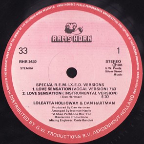 Loleatta Holloway & Dan Hartman - Love Sensation (Special R.E.M.I.X.E.D. Versions)