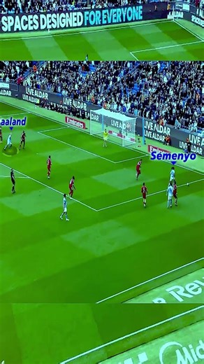 Livepool vs Manchester City Haaland Positioning #football #footballshorts #shorts