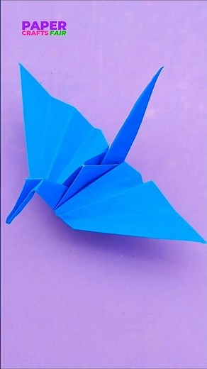 Paper crane easy - Handmade step by step tutorial #shorts