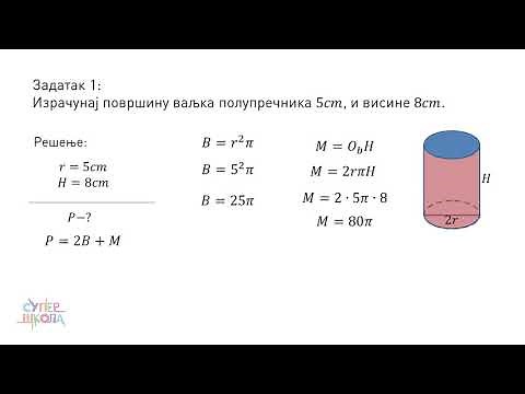 Mreža i površina valjka - Matematika za 8. razred (#53) | SuperŠkola
