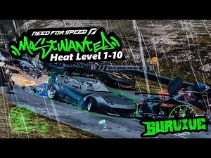 NFS Most Wanted Modern Edition Heat Level 1-10 Police Chase Pursuit 1 Hour + Police Evade
