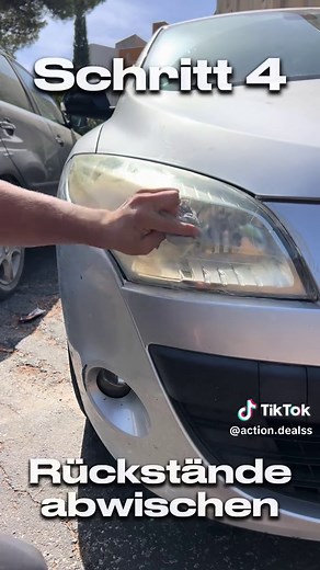 Heute teste ich den Scheinwerfer Scratch Remover von Action 🔧✨ Ich zeige euch Schritt für Schritt, wie ich ihn angewendet habe – von der Paste bis zum fertigen Ergebnis. 👀@actiondeutschland @actionfrance #action #test #actionfrance #fy #viral