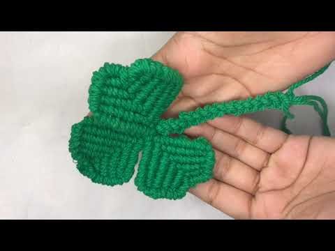 DIY Macrame Clover Leaf - Easy Step-by-Step Tutorial!!