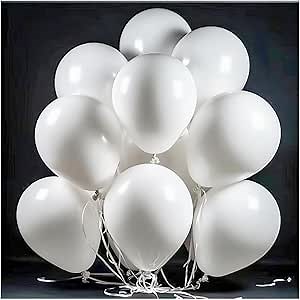 600 Pack White Balloons - 12 Inch White Latex Party Balloons - for Wedding, Birthday, Baby Shower, and More ZWZLIULIAN