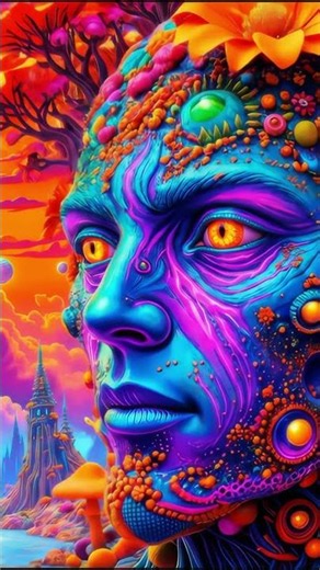 AI Cosmic Journey • Psychedelic Surrealism • Deep Ambient Meditation (4K HDR)