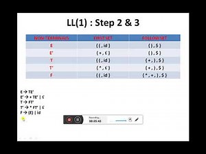 Week#8 Compiler Construction (Parser Part 3)
