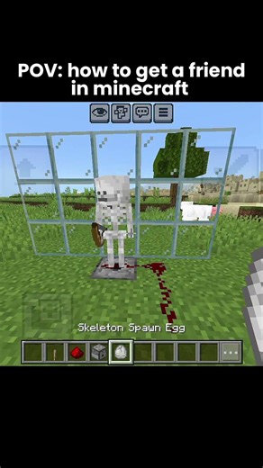 POV: how to get a friend in minecraft 🥀