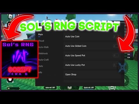 Sol's RNG Script / Hack HUB | Quick Roll, Auto Use, Open Craft Potions & More