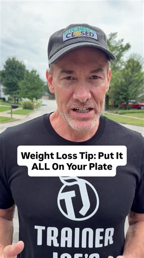 Weight Loss Tip: Put It ALL On Your Plate🧆 #shorts