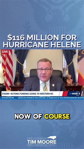 I’ve made it clear to folks across our federal government that North Carolinians are done waiting for bureaucracy. I’m proud to keep working with the Trump administration to make sure WNC gets the funds we need to build back stronger than ever before. | Congressman Tim Moore