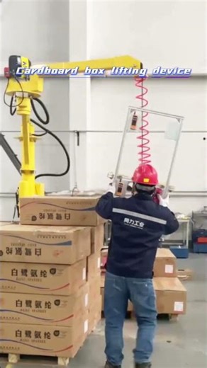 Cardboard box handling manipulator