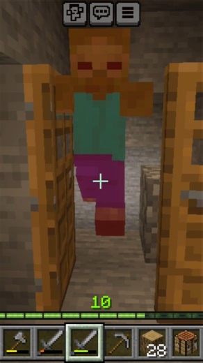 Minecraft shorts || Kill Zombie || #minecraft #gaming #challenge #gameplay #kabulphantom