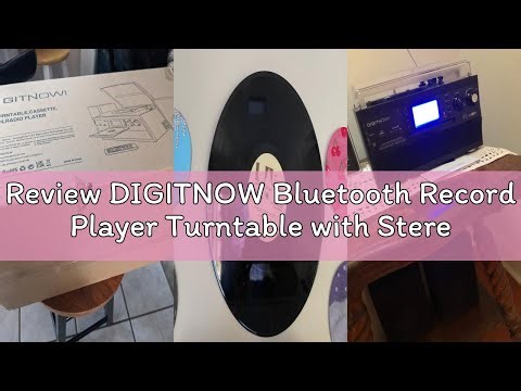 Review DIGITNOW Bluetooth Record Player Turntable with Stereo Speaker, LP Vinyl to MP3 Converter wit