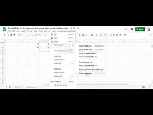 Creating a column scatter plot Google sheets