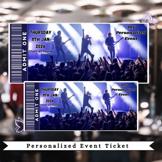 Editable Event Ticket, Event Ticket Template, Birthday Event Ticket, Ticket Template, Birthday Surprise, Gift Ticket, Canva Editable - Etsy