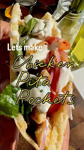 Juicy Chicken Pita Pockets 🤤 ~550 Calories | ~40g Protein