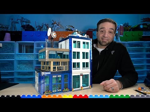 LEGO custom police station MOC work in progress!