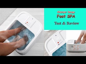 Foot SPA | Sharper Image | Rejuvenate Tired Feet with Heat and Bubbles