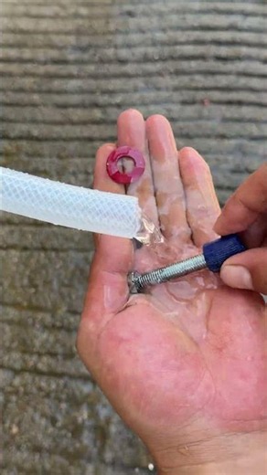 Leaking pipe joint? One gasket can solve the problem #SimpleHomeMaintenance