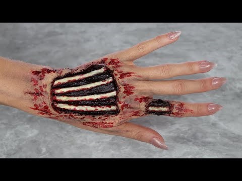 EXPOSED HAND BONES! 😱 Easy SFX Halloween Tutorial