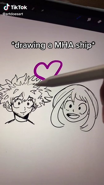 Drawing MHA Ship - Charizard vs Mudkip Art | Anime Pokemon Fan Art