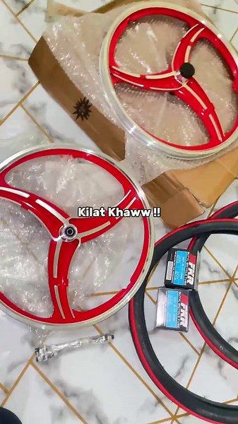 Sport Rim 3 Batang Sabit untuk Basikal Lajak