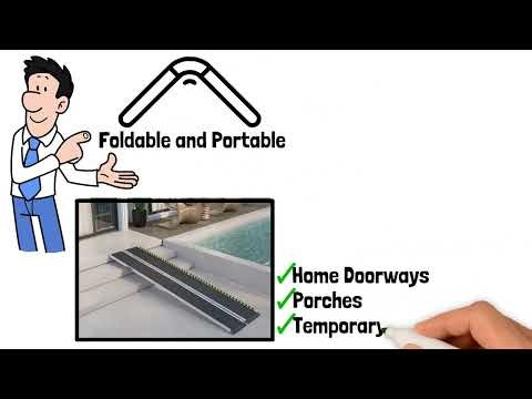 10 Foot Wheelchair Ramp for Home | Portable Aluminum Handicap Ramp | Easy Home Ramps