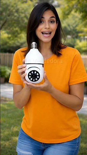 Câmera IP 360° Com Áudio, Visão Noturna, Impermeável e Detector de Movimento