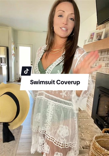 This beachy bathing suit coverup is so adorable ✨🩷 #beachootd #vacationoutfits #vacationootd #swimsuithaul #bathingsuithaul