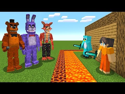 FNAF vs MOST SECURE BASE in Minecraft