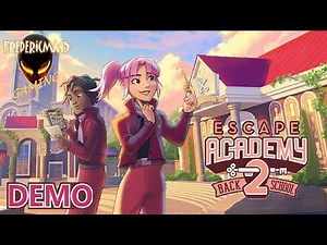 Escape Academy 2 Back 2 School FULL DEMO Walkthrough / Exclusive Early Demo(Escape Room Puzzle Game)