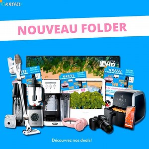 À la recherche d’un joli cadeau original pour la fête des mères 🎁? Découvrez notre nouveau folder rempli de superbes promos 😍! https://krfl.be/2VnIri9 | Krëfel