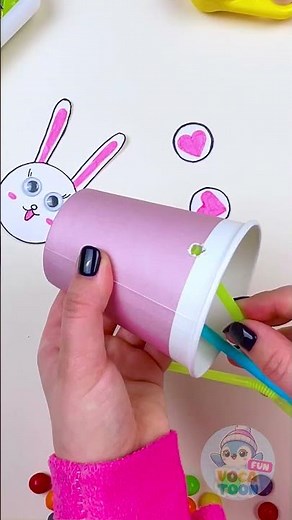 🐇✨ Hop-Hop-Hooray! It’s Bunny Craft Day! #kidsvideo