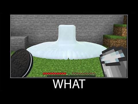 Minecraft wait what meme part 60 realistic minecraft milk