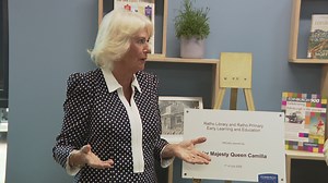 Queen Camilla officially opens new library in Edinburgh