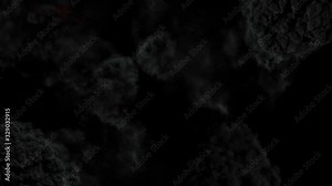 4k resolution of Fire explosion, bomb explosive, nuclear on black background