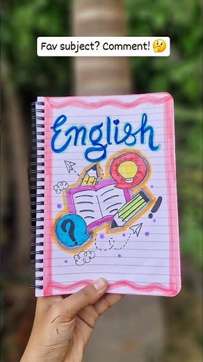 English Front Page Design 📖 #shorts #frontpage #art #viralnow #trending #assignment