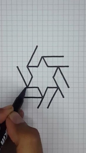 Easy 3D Illusions to Draw on Graph Paper