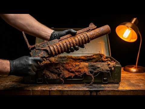 ASMR | Restoring an Abandoned M203 Grenade Launcher — Found in Military Crate After Decades