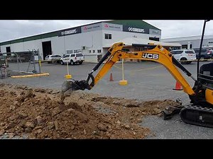 JCB 18Z-1 Mini Excavator Trench Digging!