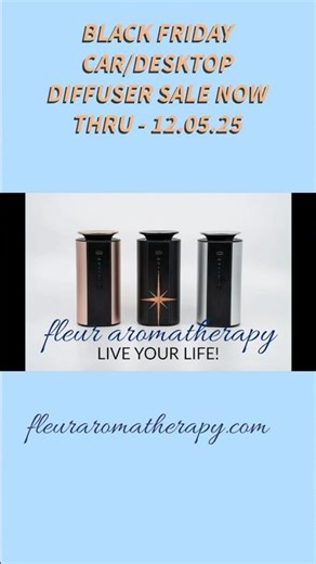 CAR/DESKTOP DIFFUSER SALE! #nebulizingdiffuser #waterlessdiffuser #cardiffuser #fleuraromatherapy