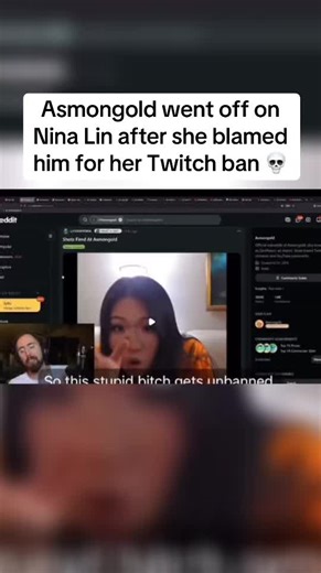Asmongold Reacts Strongly to Nina's Twitch Ban Blame
